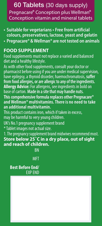 Vitabiotics Pregnacare His & Her Conception Dual Pack 2x30 Tablets