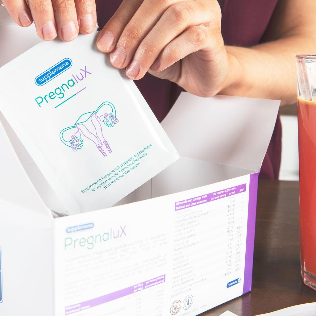 PregnaluX Fertility Support for Women | Myo-Inositol, Folic Acid, CoQ10 & Zinc | 1 Month Sachets | Made in Germany