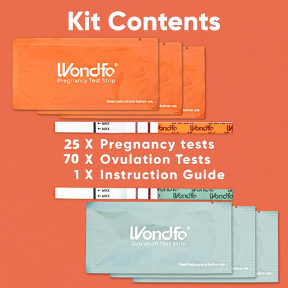 Pregnancy & Ovulation Test Strips Combo Pack | At-Home Fertility Testing
