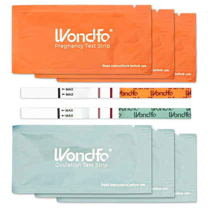 Pregnancy & Ovulation Test Strips Kit | 20 LH + 5 hCG for Fertility Tracking
