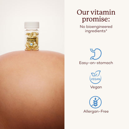 Premama Prenatal Vitamins for Women – Once-Daily Multivitamin with Folate & DHA | Vegan, Allergen-Free (28 Capsules)