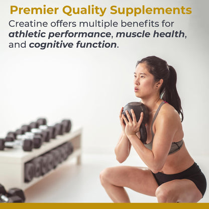 Premier Creatine Monohydrate Powder – Vegan, Unflavored – Premier Research Labs | 7.8 oz (40 Servings)