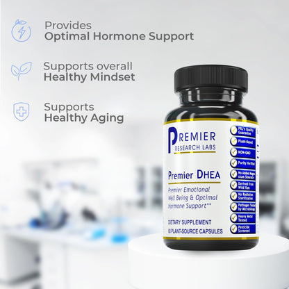Premier DHEA 25mg for Men & Women – 60 Vegan Capsules | Premier Research Labs