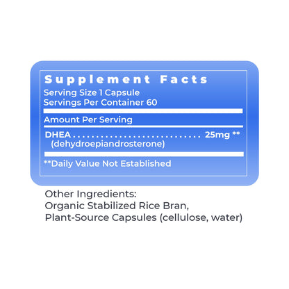 Premier DHEA 25mg for Men & Women – 60 Vegan Capsules | Premier Research Labs