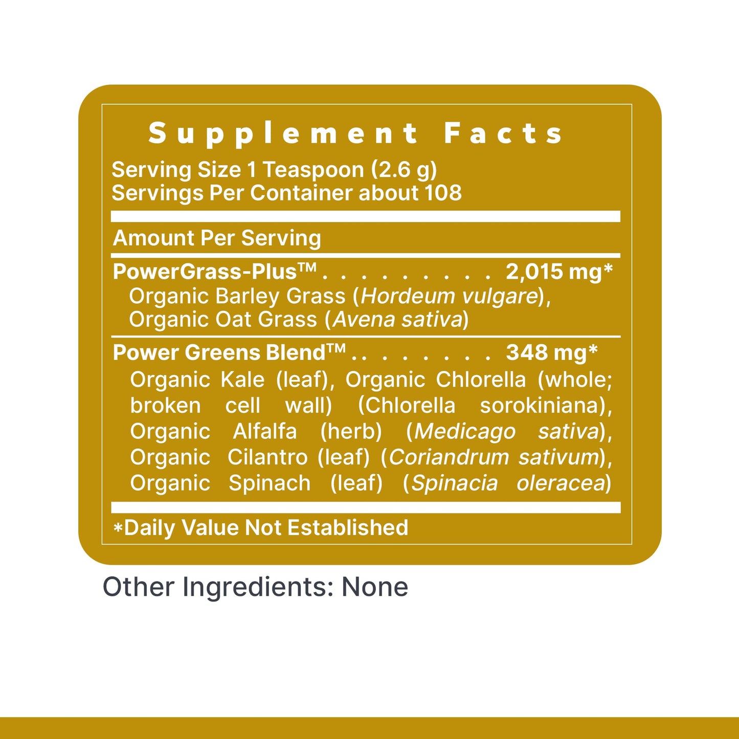 Premier Organic Greens - Super Greens Powder for Drinks & Nutrition (10 oz) | Premier Research Labs