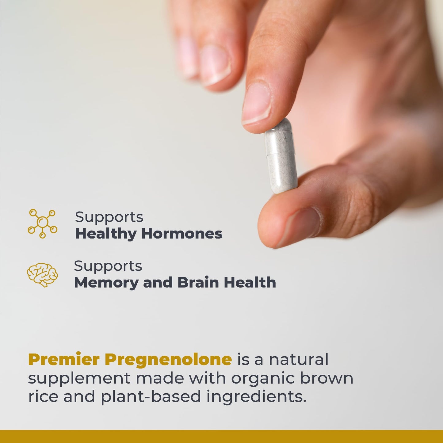 Premier Pregnenolone 100mg - Hormone Support for Women & Men | 60 Veg Capsules