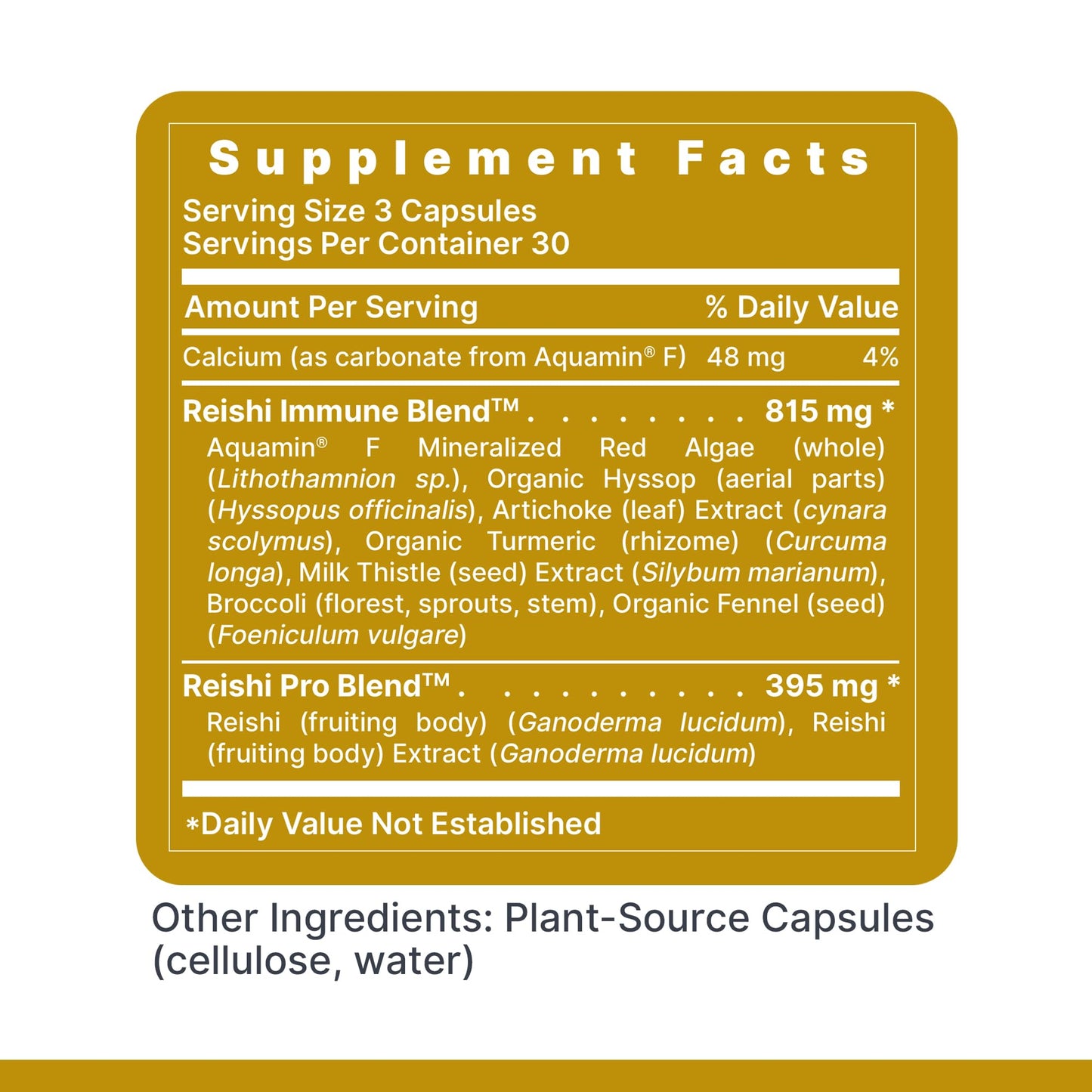 Premier Research Labs Reishi Immune Support Supplement- Reishi Mushroom Capsules, Organic Reishi Mushroom Extract for Women and Men, Contains Red Algae, Turmeric, Milk Thistle - 90 Pure Vegan Capsules