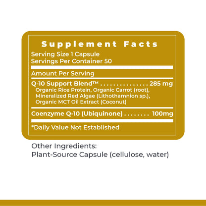 Premier Research Labs CoQ10 – Ubiquinol Coenzyme Q10 100 mg Capsules with Red Algae & MCT Oil | 60 Vegetarian Capsules