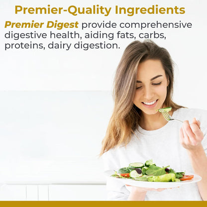 Premier Research Labs Active Digestive Enzymes – Full-Spectrum Digestive Support | 60 Plant-Sourced Capsules