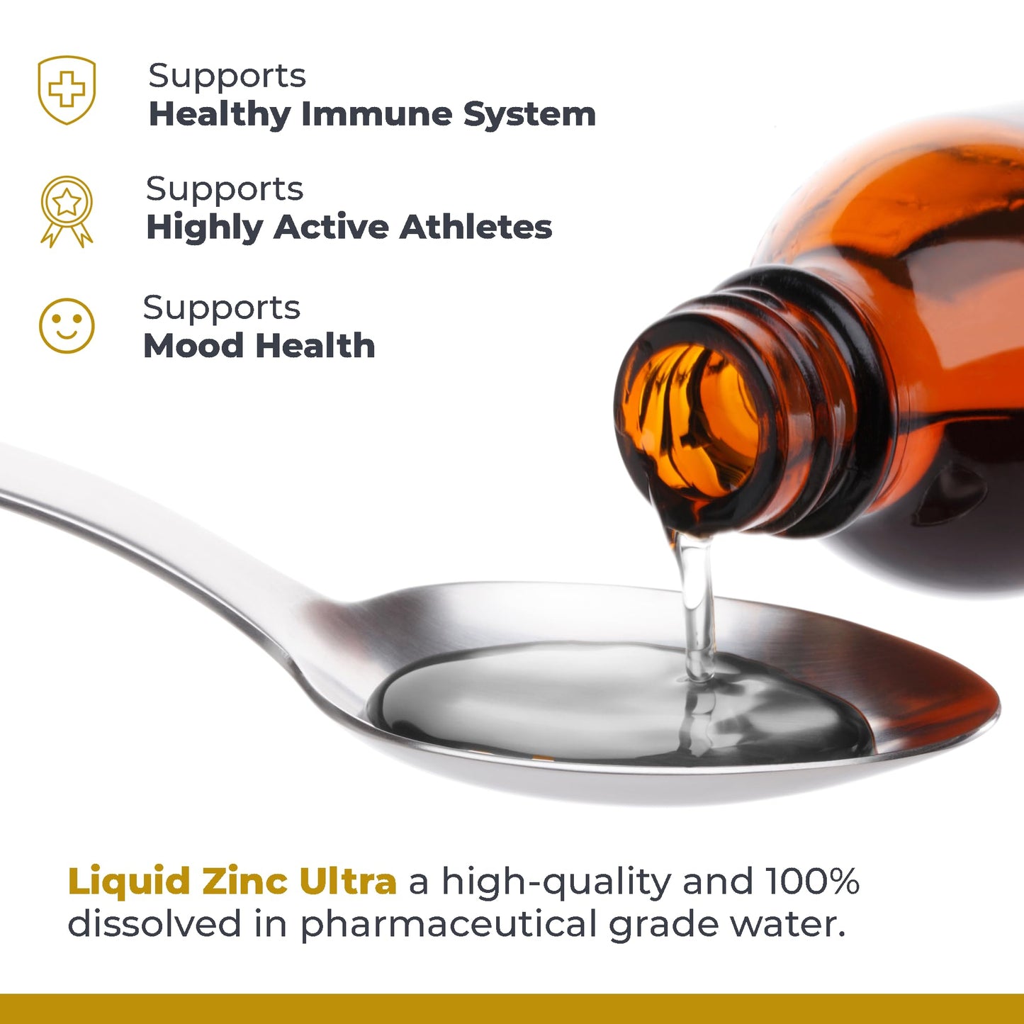 Premier Research Labs Liquid Zinc Ultra Drops - Immune Support for Adults & Kids (8 oz)