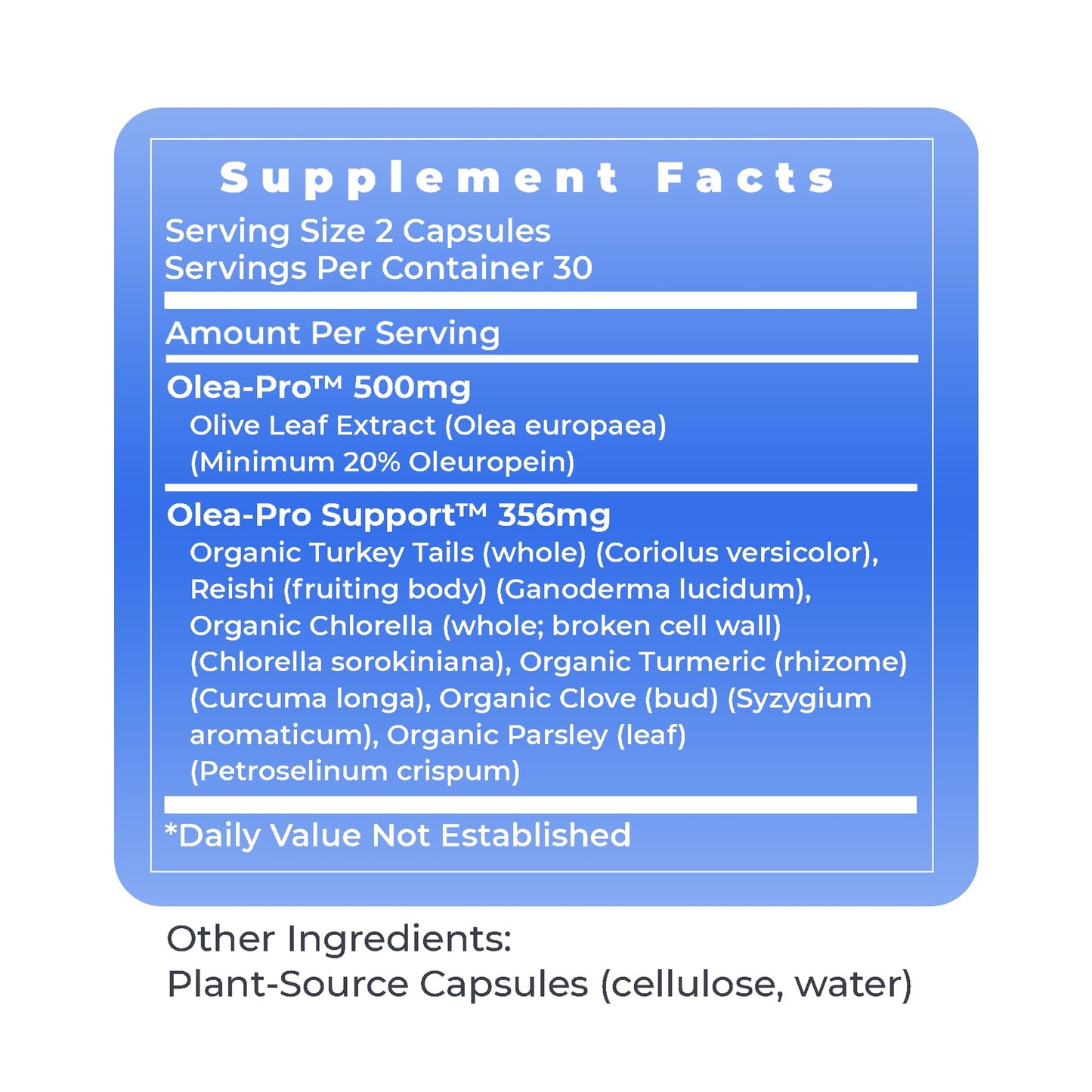 Premier Olive Leaf Immune – Olive Leaf Extract Capsules | Immune & Heart Health Support (60 Vegetarian Capsules)