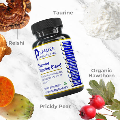 Premier Research Labs Taurine Blend | L-Taurine Supplement for Liver, Heart & Brain Health - 90 Vegetarian Capsules