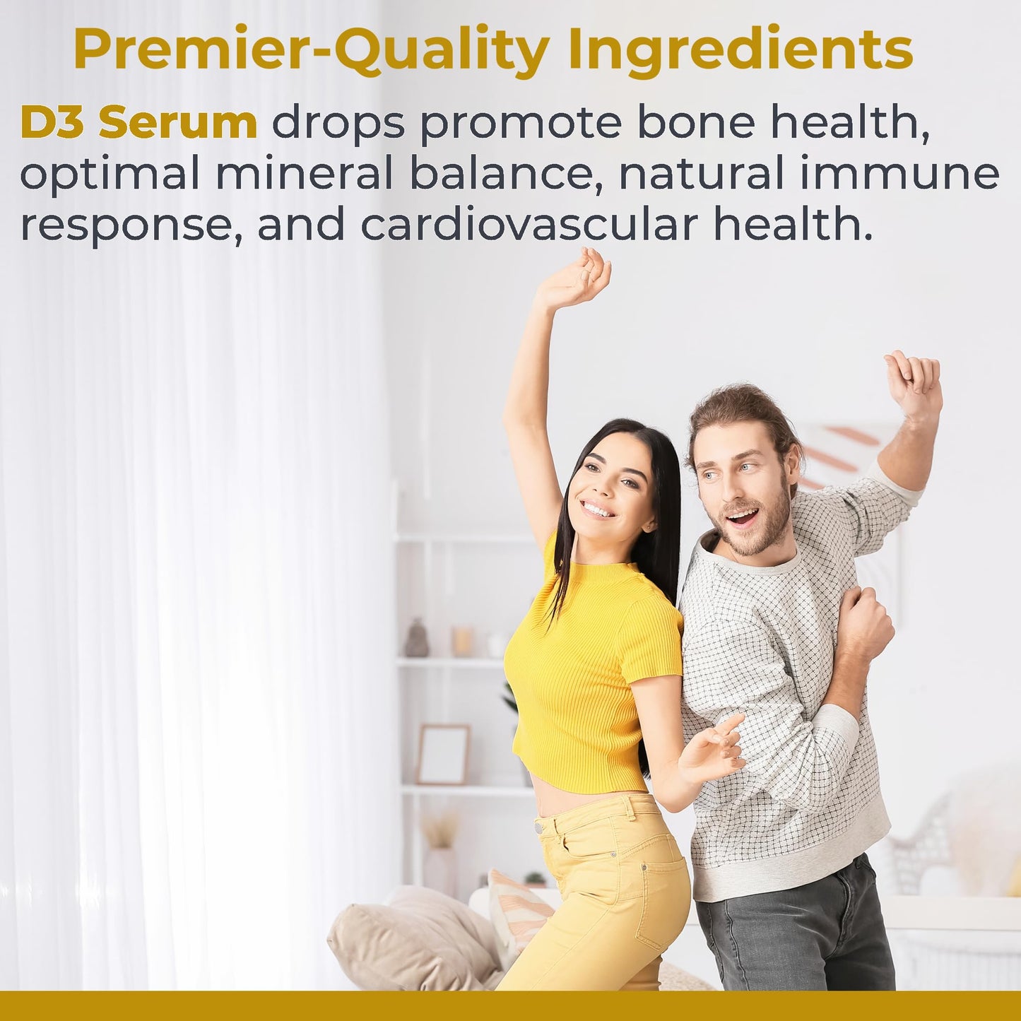 Premier Research Labs Vitamin D3 Serum – 5,000 IU Liquid Drops (0.43 fl oz)