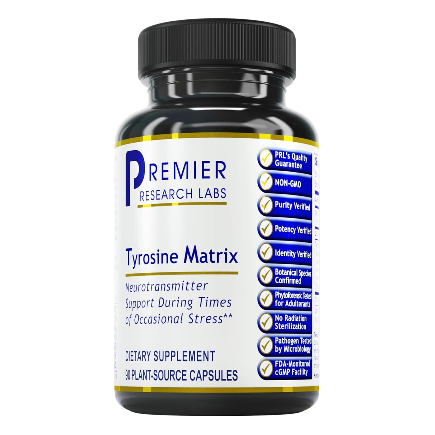 Premier Tyrosine Matrix – L-Tyrosine 944mg Capsules, 90 Vegetarian Capsules