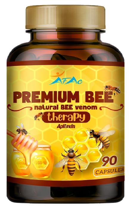 Premium Natural Bee Venom with Glucosamine Sulfate – 90 Capsules | Apitoxin & Manuka Honey Dietary Supplement BritishVita | Premium UK Vitamins & Wellness Supplements