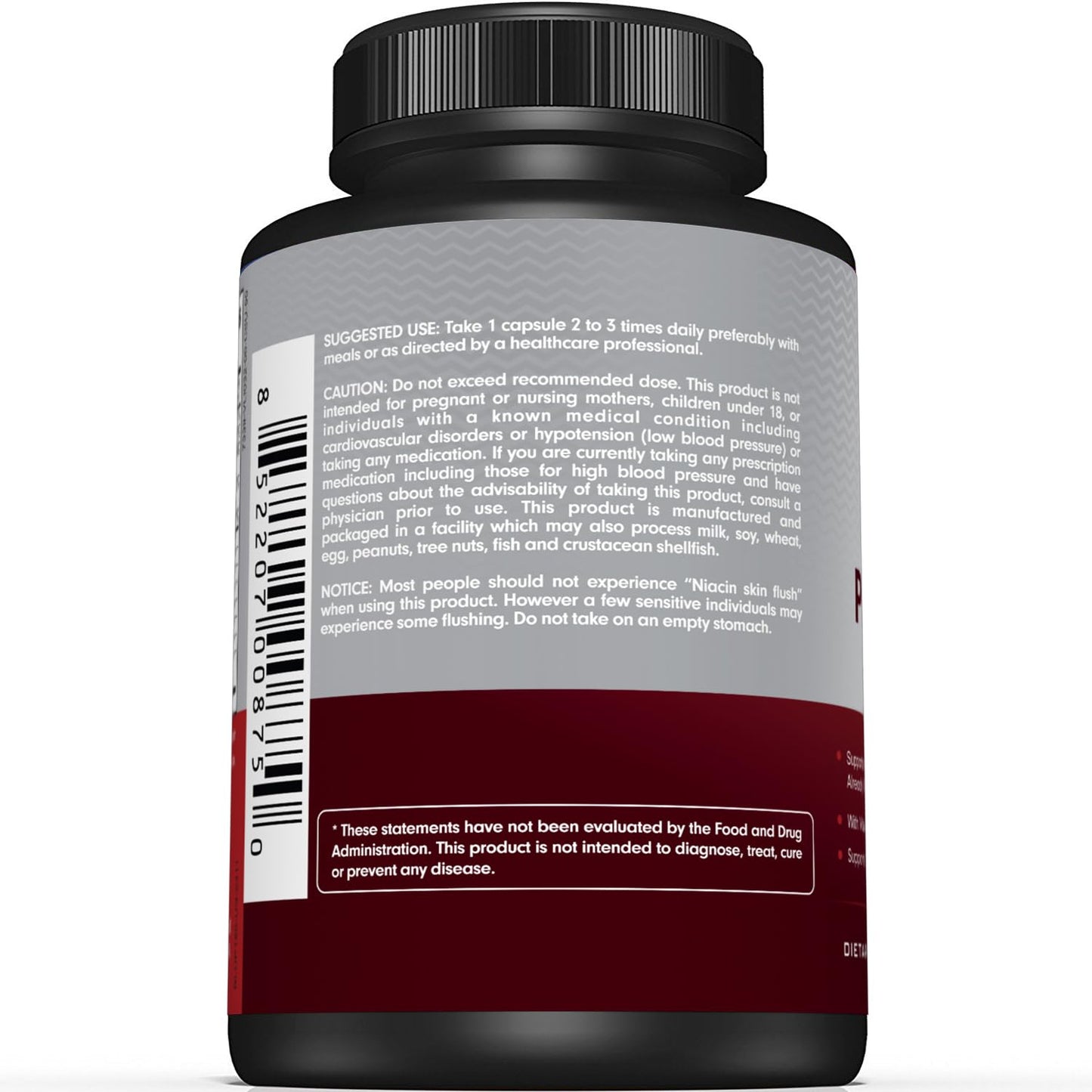 Premium Blood Pressure Support — Garlic, Hawthorn & Hibiscus (180 Capsules)