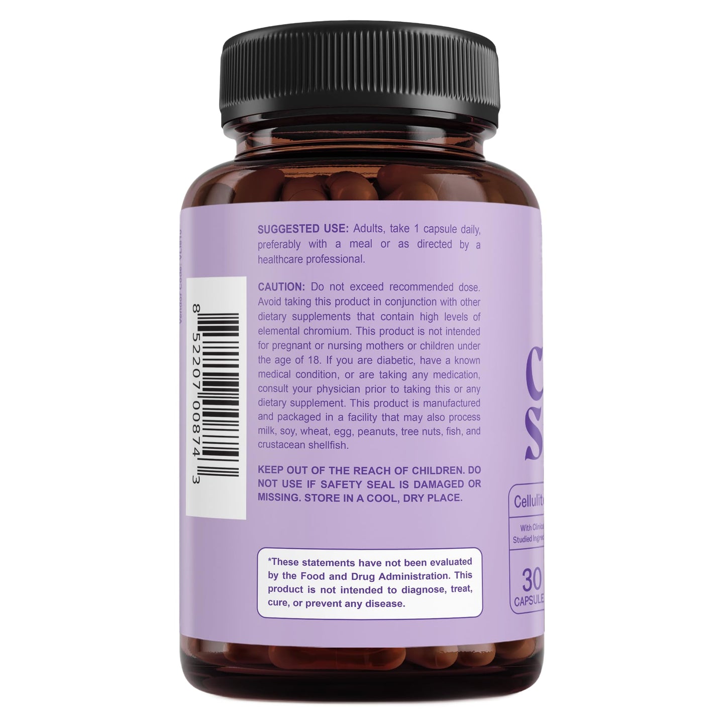 Premium Cellulite Supplement – Anti Cellulite Capsules For Women – Supports Skin Smoothing, Smooth Legs, Reduces Cellulite & Promotes Collagen Production – Clinically Studied Melon SOD – 30 Count