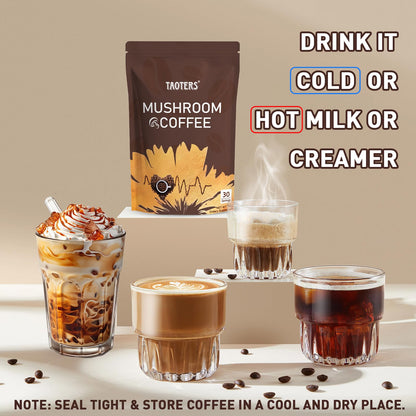 Mushroom Coffee with 6 Adaptogenic Mushrooms - 30 Servings
