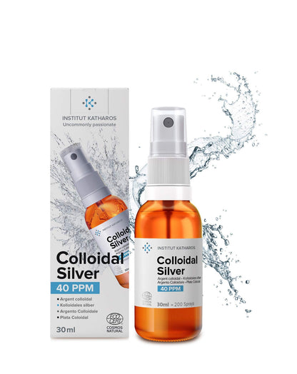 Premium Colloidal Silver Spray 40 PPM - 1 oz | 100% Natural | Includes Free E-book | Lab Certified