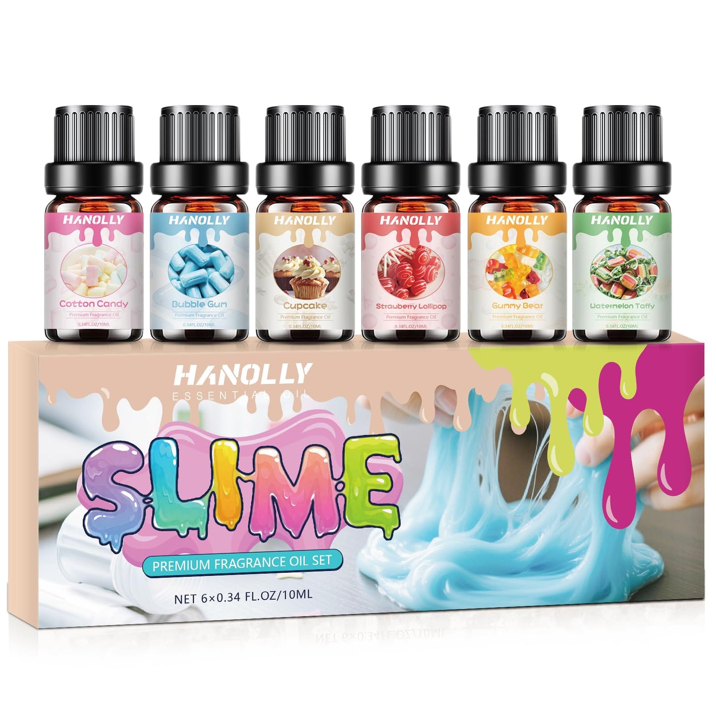 Premium Essential Oil Set | Fragrance Oils for Candle & Soap Making (6x10ml)