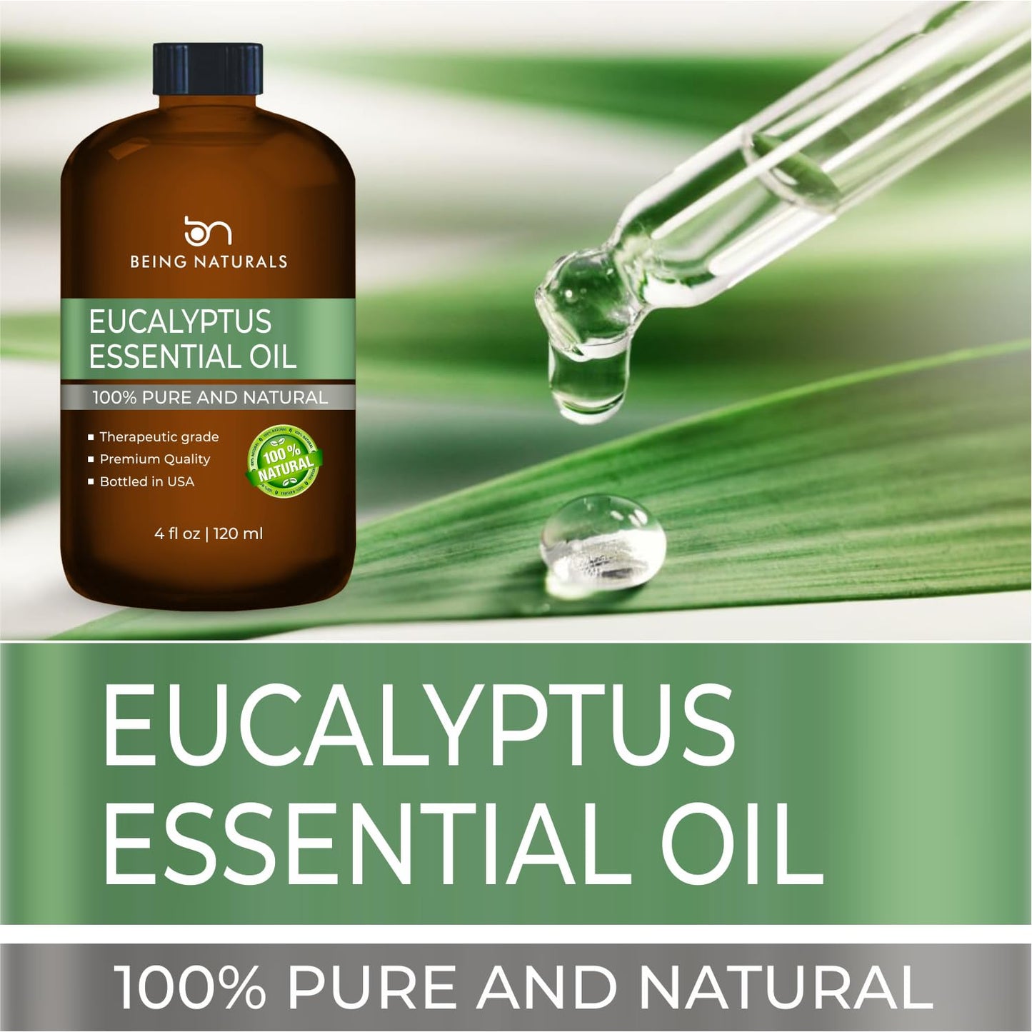 Eucalyptus Essential Oil - 4 fl oz | 100% Pure & Natural with Glass Dropper – Premium Eucalyptus Oil