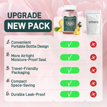Premium Feminine Balance Gummies - Vaginal Probiotic for Women's pH Health & Immune Support | Vegan, Gluten-Free & Halal