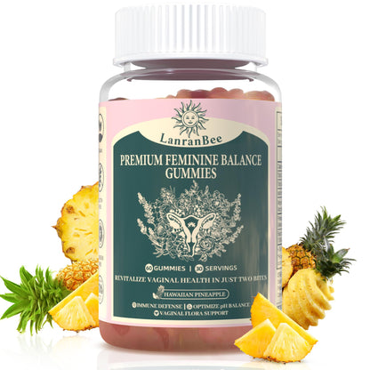 Premium Feminine Balance Gummies - Vaginal Probiotic for Women's pH Health & Immune Support | Vegan, Gluten-Free & Halal
