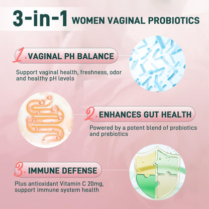 Premium Feminine Balance Gummies - Vaginal Probiotic for Women's pH Health & Immune Support | Vegan, Gluten-Free & Halal