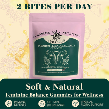 Premium Feminine Balance Gummies for Women – Pineapple PH Balance & Flora Health