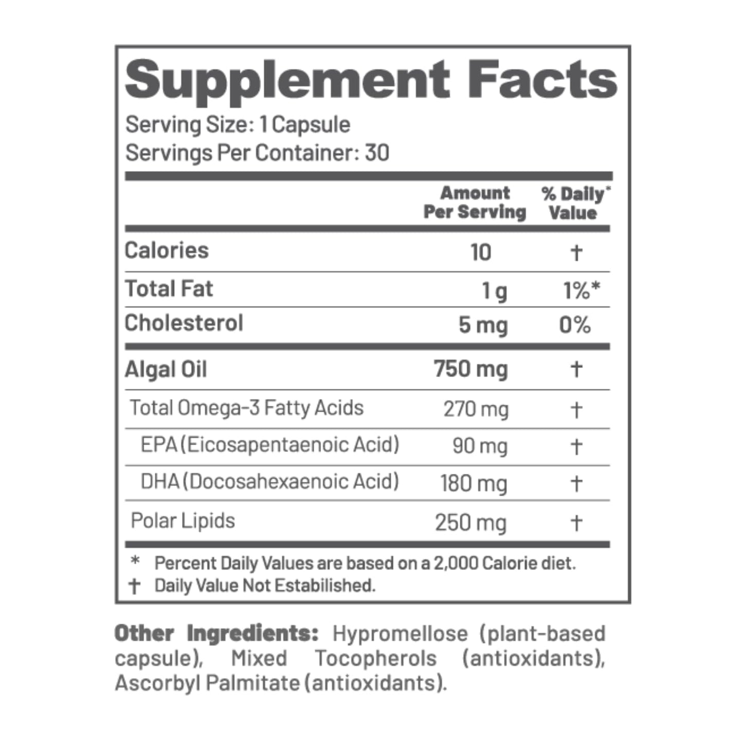 EAT INTACT Vegan Omega-3 from Algae Oil – Unconcentrated EPA/DHA