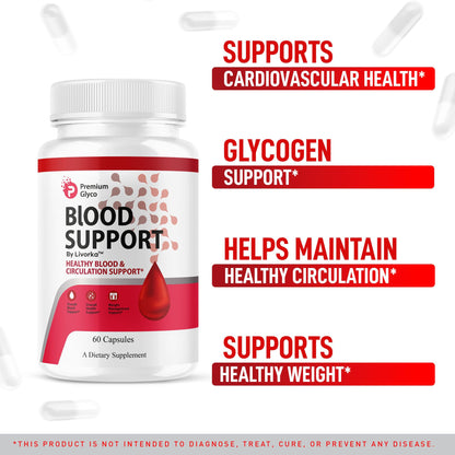 (2 Pack) Premium Glyco Capsules - Official PremiumGlyco Blood Support, 120 Capsules