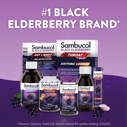Sambucol Black Elderberry Syrup for Kids – Immune Support & Vitamin C, 4 oz