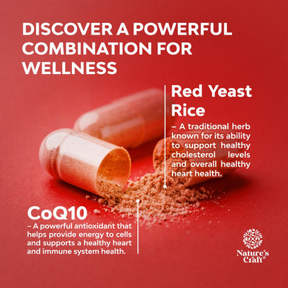 Red Yeast Rice 1200 mg with CoQ10 – Heart & Cholesterol Support