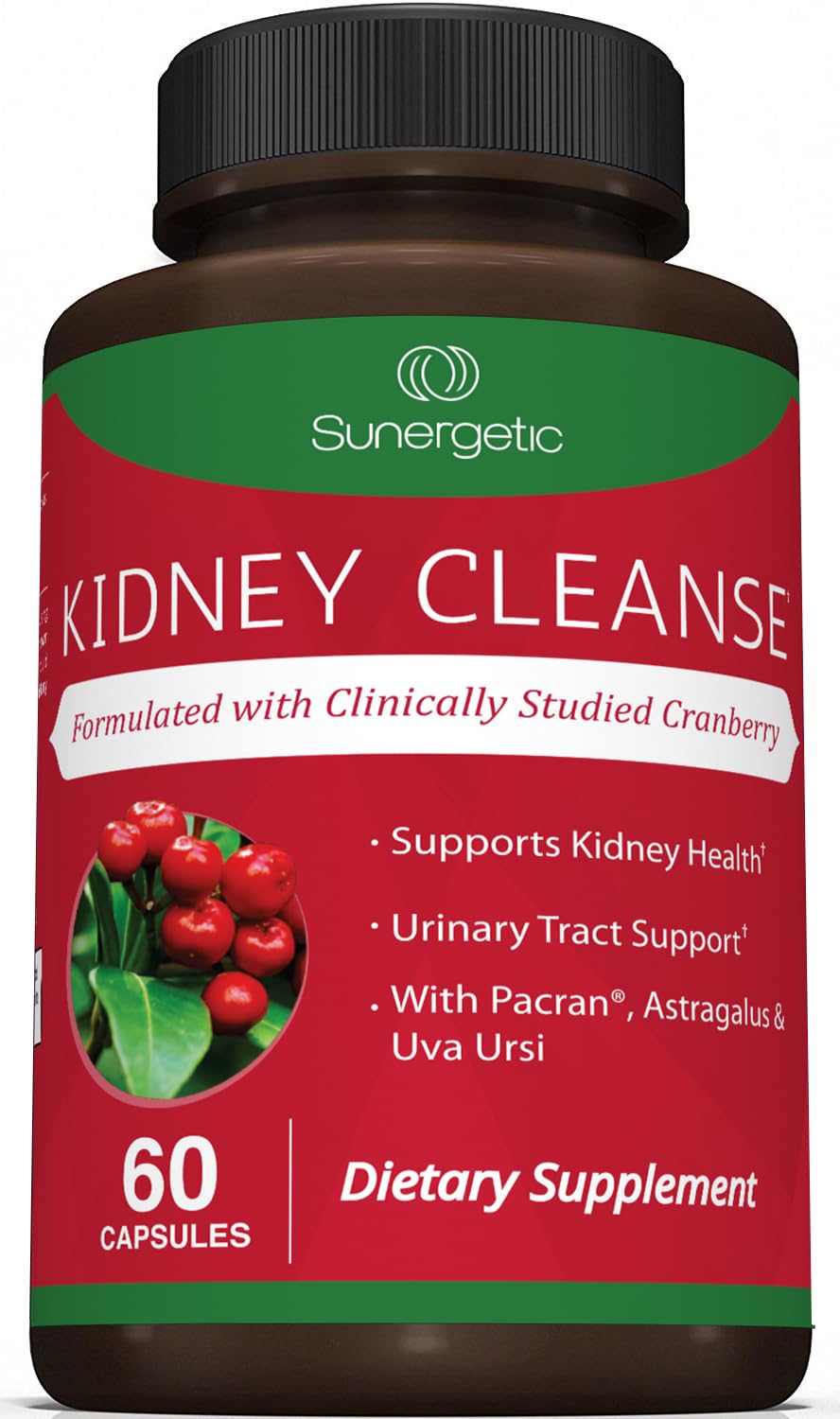 Premium Kidney Cleanse Supplement with Cranberry – Kidney & Urinary Support (60 Vegetarian Capsules)