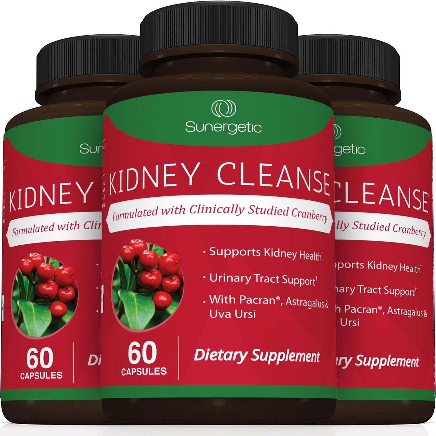 Premium Kidney Cleanse Supplement with Cranberry – Kidney & Urinary Support (60 Vegetarian Capsules)