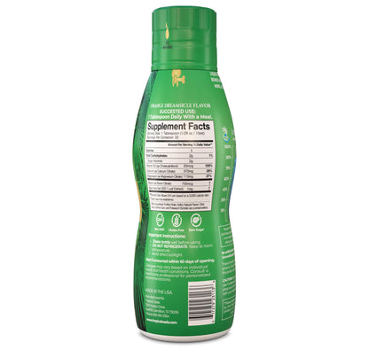 Premium Liquid Calcium Magnesium Supplement | 98% Absorption | Calcium Citrate, Vitamin D3 & Boron | 16oz, 32 Servings