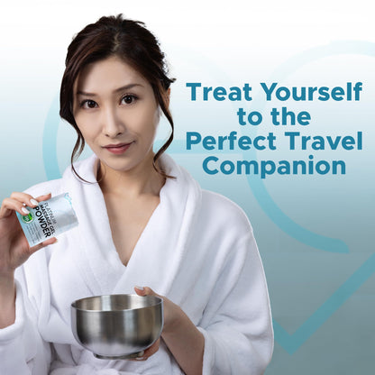 Premium Massage Gel Powder (Pack of 10) - 5g Travel Sachets, 500ml/16.9oz, Made in Japan, Paraben & Glycerine Free
