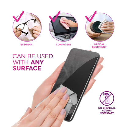 Premium Microfiber Cleaning Cloth - Extra Soft, Lint-Free (Pink)