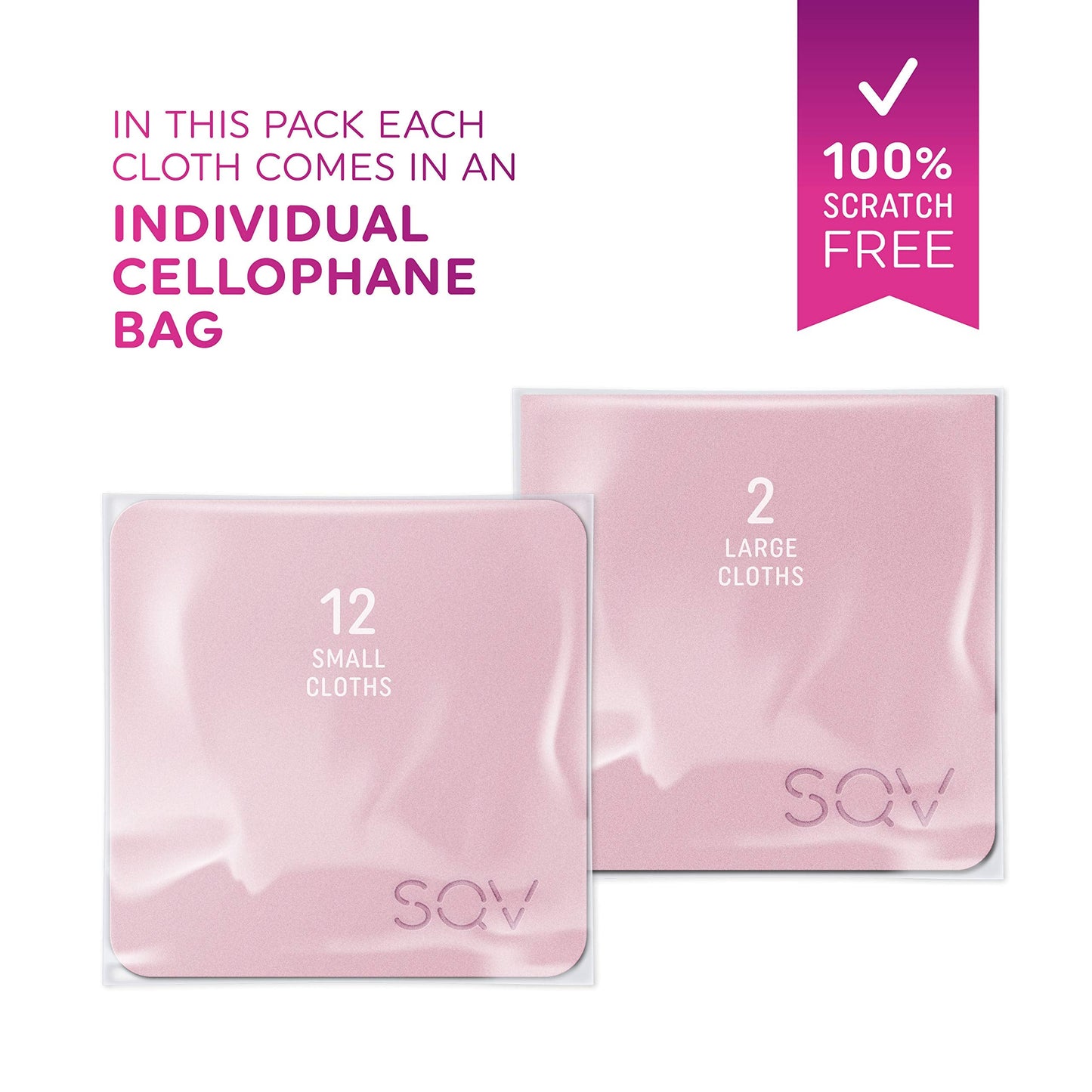 Premium Microfiber Cleaning Cloth - Extra Soft, Lint-Free (Pink)