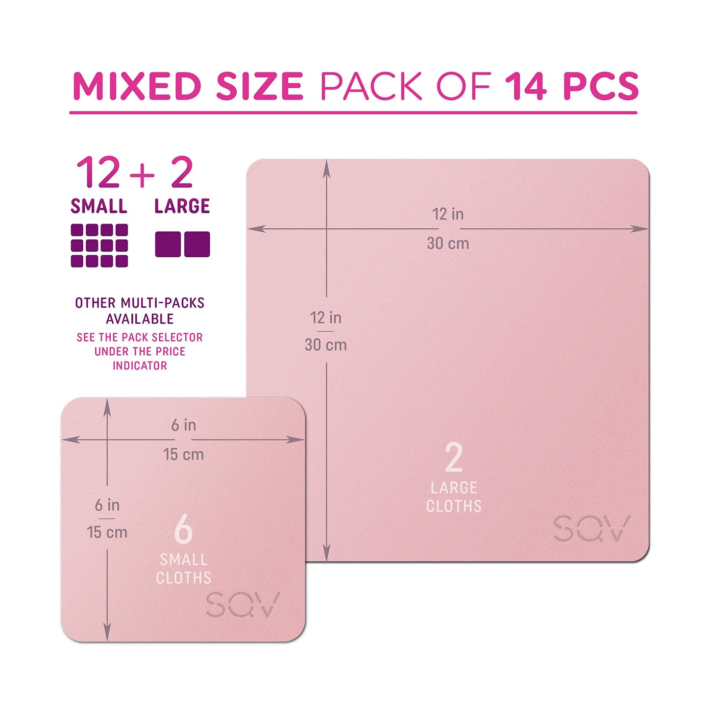 Premium Microfiber Cleaning Cloth - Extra Soft, Lint-Free (Pink)