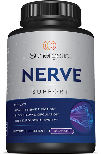 Premium Nerve Support Supplement - ALA 600 mg, Acetyl-L-Carnitine & Benfotiamine | 60 Capsules