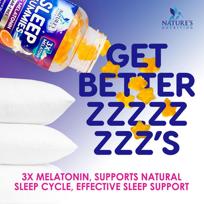 Melatonin Sleep Gummies Sugar Free - 6mg for Adults, Extra Strength (120 Count)
