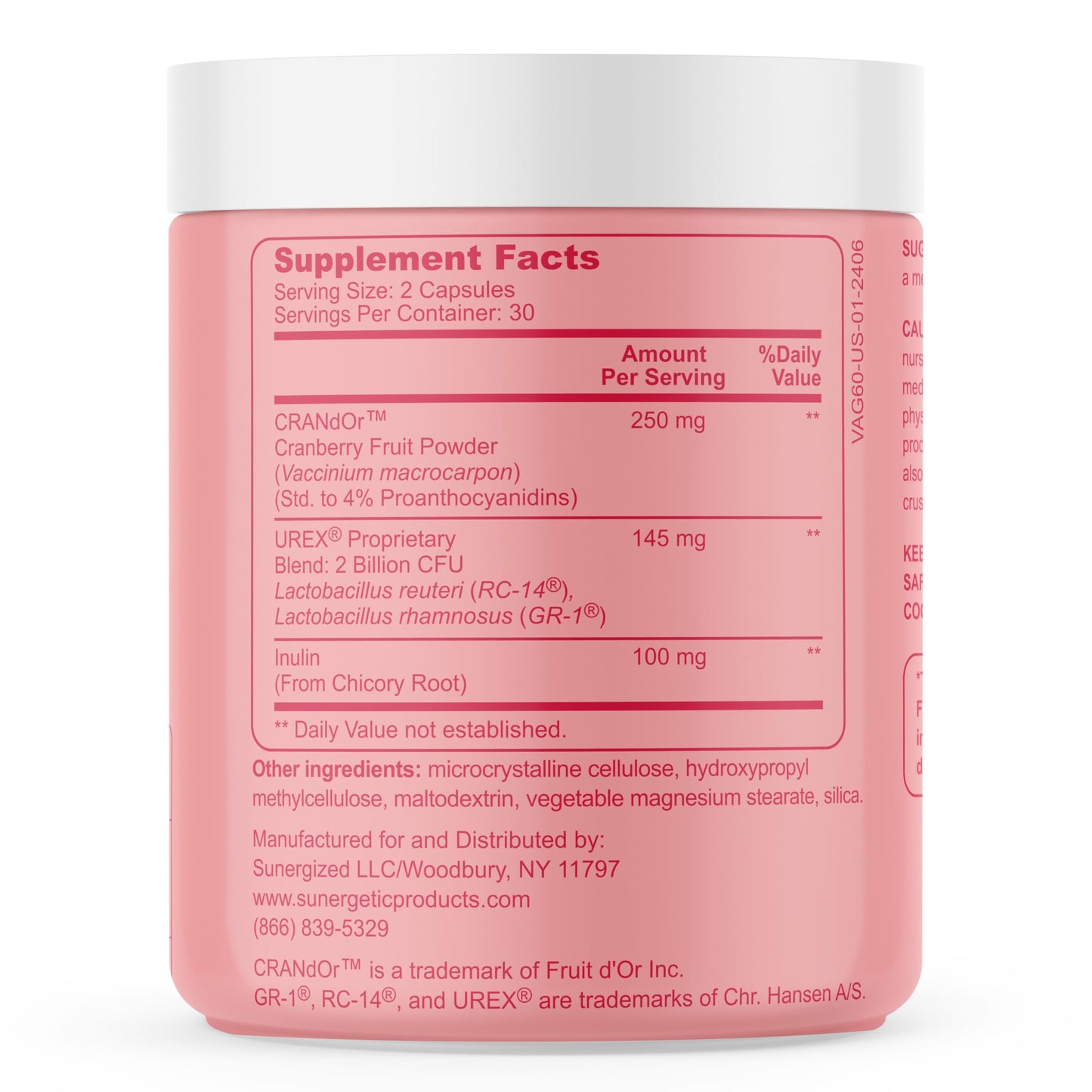 Vaginal Probiotics for Women – Clinically Studied Lactobacillus + Cranberry