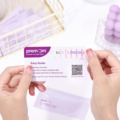 Premom Quantitative Ovulation Test Strips – Smart OPK with App, 20 LH Tests
