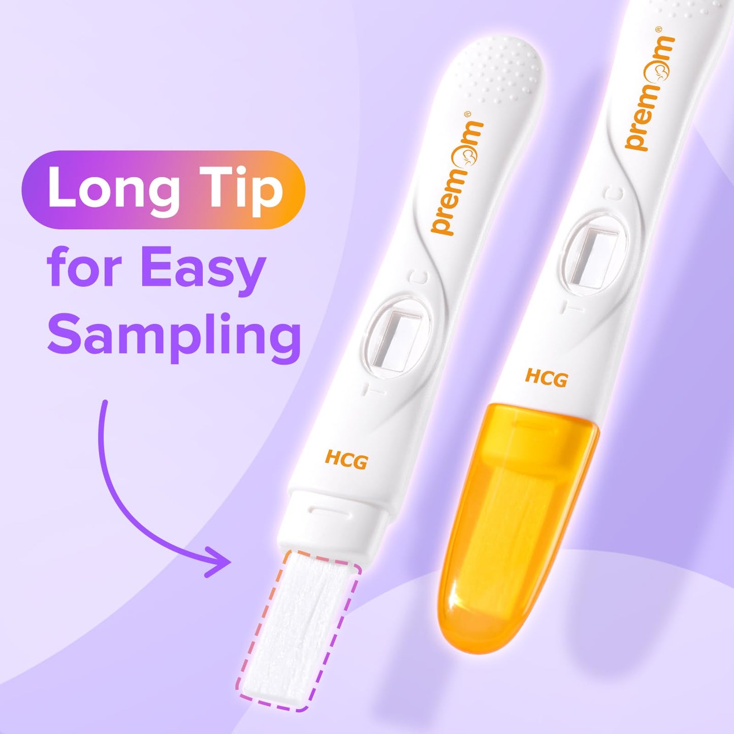 Premom Pregnancy Test Midstream: Early HCG Detection Sticks - 3 Pack Pregnant Test Kit