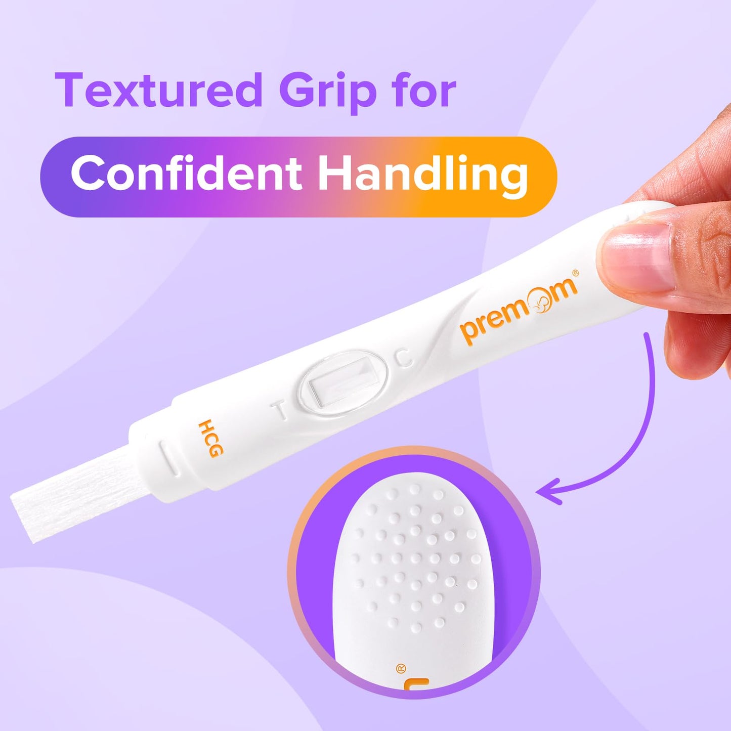 Premom Pregnancy Test Midstream: Early HCG Detection Sticks - 3 Pack Pregnant Test Kit