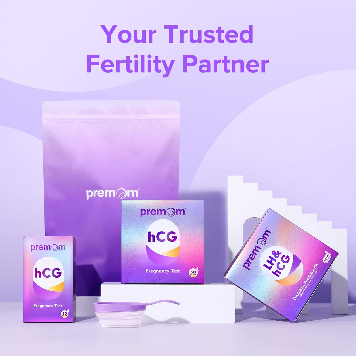 Premom Pregnancy Test Strips – 30 Pack Early Detection Kit with Premom App (iOS & Android)