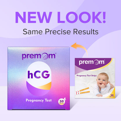 Premom Pregnancy Test Strips – 50 Count Kit with Premom Ovulation Predictor App