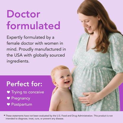 Premom Prenatal Choline Bitartrate 550mg – 60 Capsules | Prenatal Brain Support