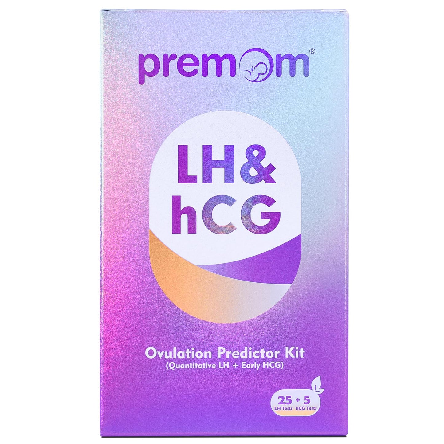 Premom Quantitative Ovulation Predictor Kit – 25 OPK Strips + 5 Pregnancy Strips + Smart Digital Reader App